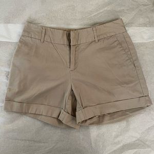 Khaki High Waisted Shorts Size 2